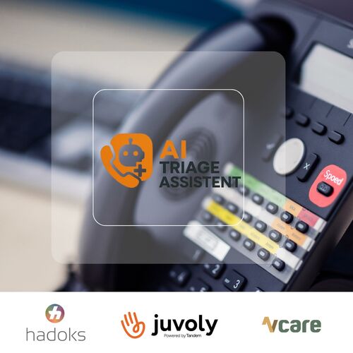 ‘Door de combinatie van medische expertise, technologische kennis en praktijkervaring willen de drie organisaties de manier waarop triage in Nederland plaatsvindt veranderen en verbeteren.’ (Foto: Vcare)